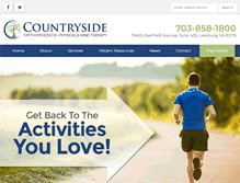 Tablet Screenshot of countrysideortho.com